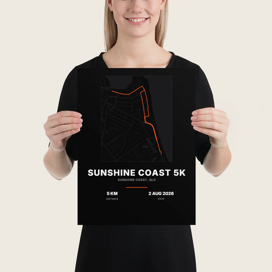 Map — SUNSHINE COAST 5K Map Poster