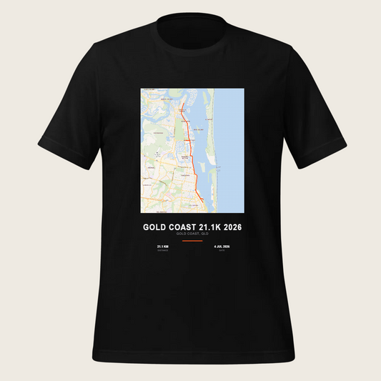 Map — Gold Coast 21.1K 2026 Tee