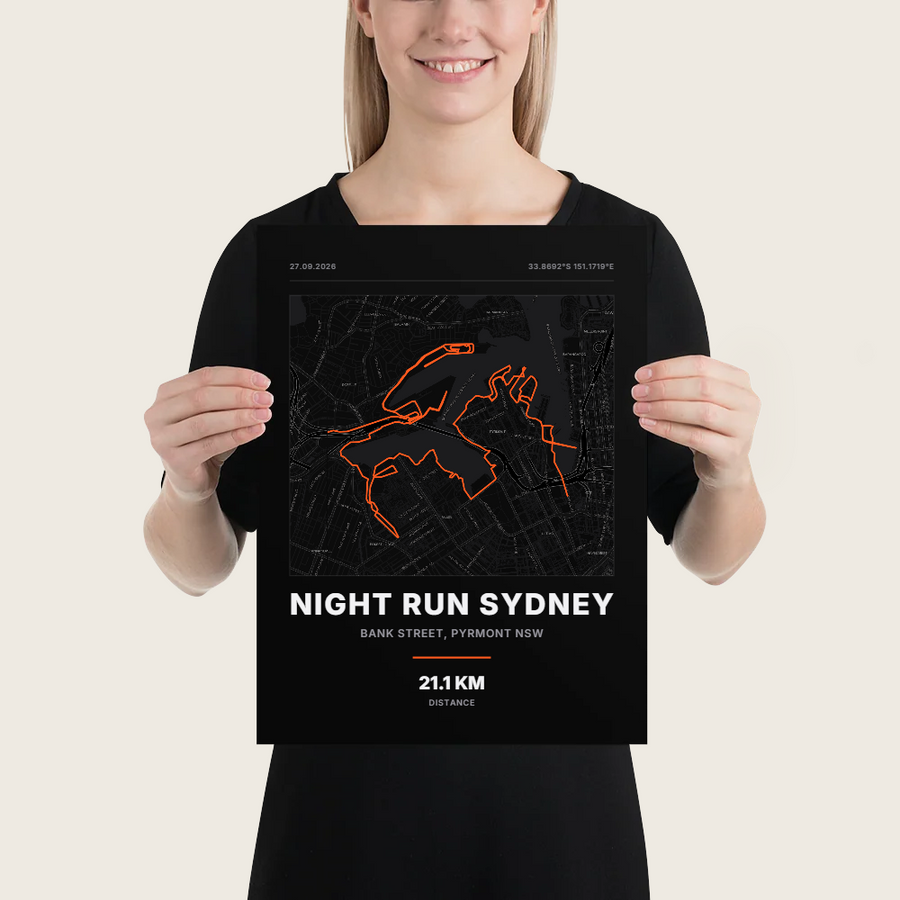 Night Run Sydney Poster