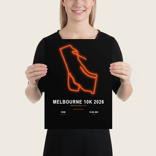 Neon — Melbourne 10K 2026 Poster
