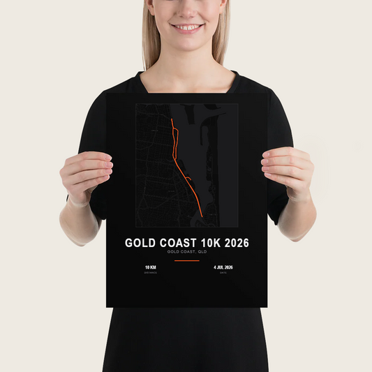 Map — Gold Coast 10K 2026 Poster
