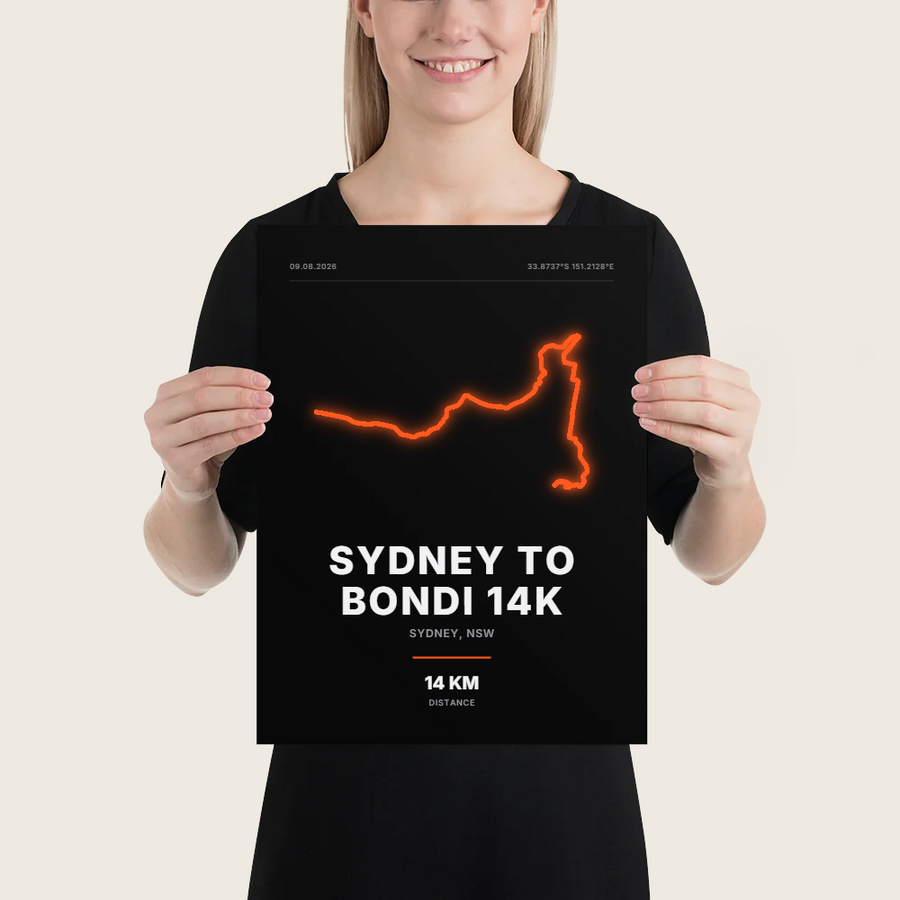 Sydney to Bondi 14K Poster