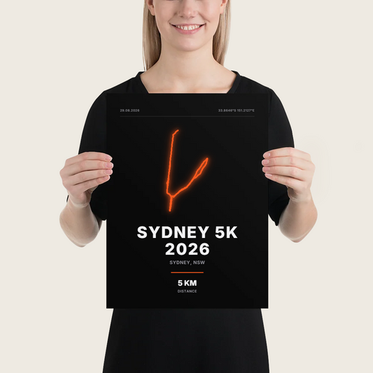 Neon — Sydney 5K 2026 Neon Poster