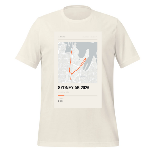 Street Map — Sydney 5K 2026 Street Map Tee