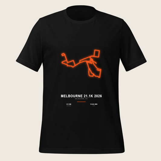 Neon — Melbourne 21.1K 2026 Tee