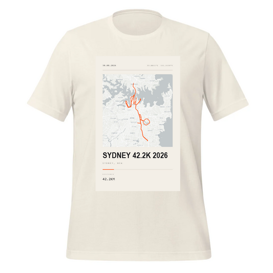Street Map — Sydney 42.2K 2026 Street Map Tee