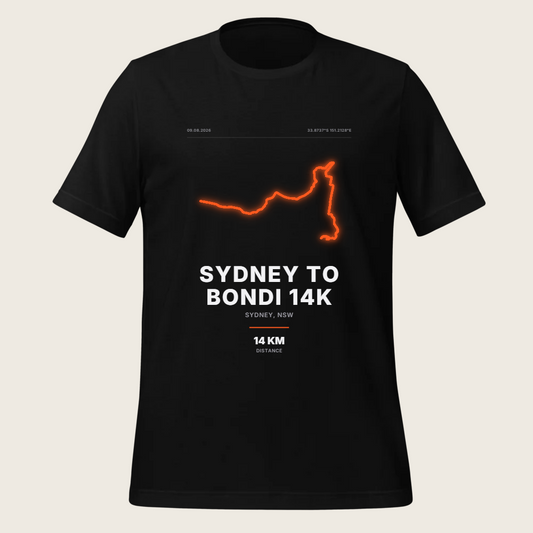 Neon — Sydney to Bondi 14K Neon Tee