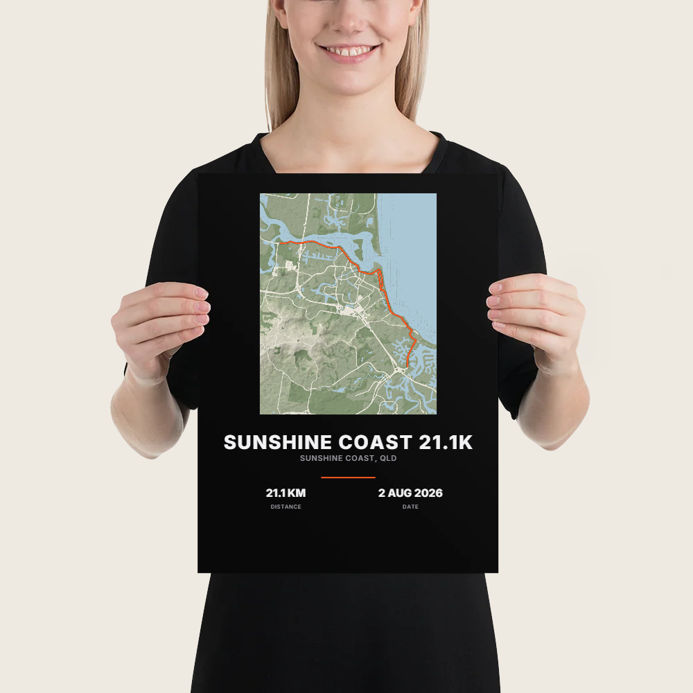SUNSHINE COAST 21.1K Terrain Poster