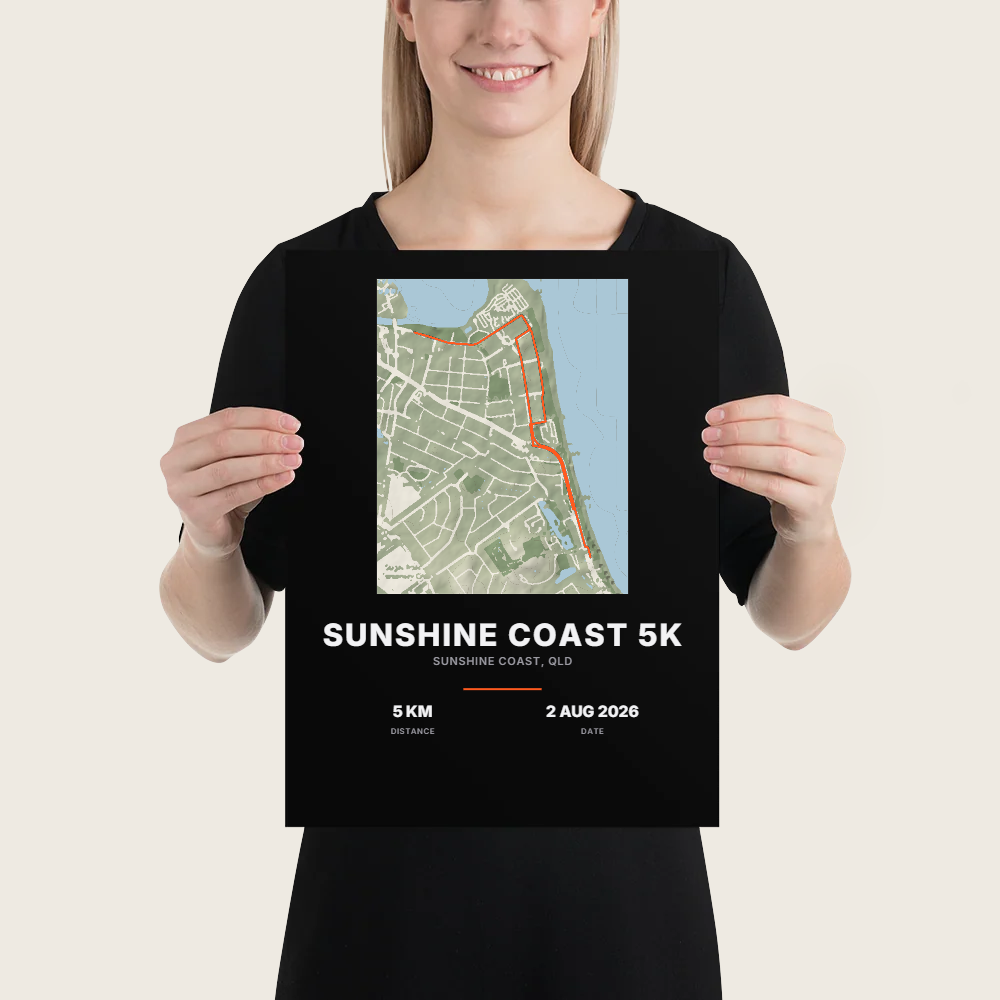 SUNSHINE COAST 5K Terrain Poster