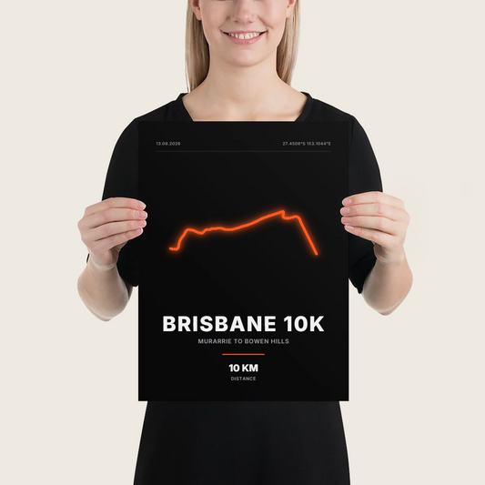 Neon — Brisbane 10K 2026 Neon Poster