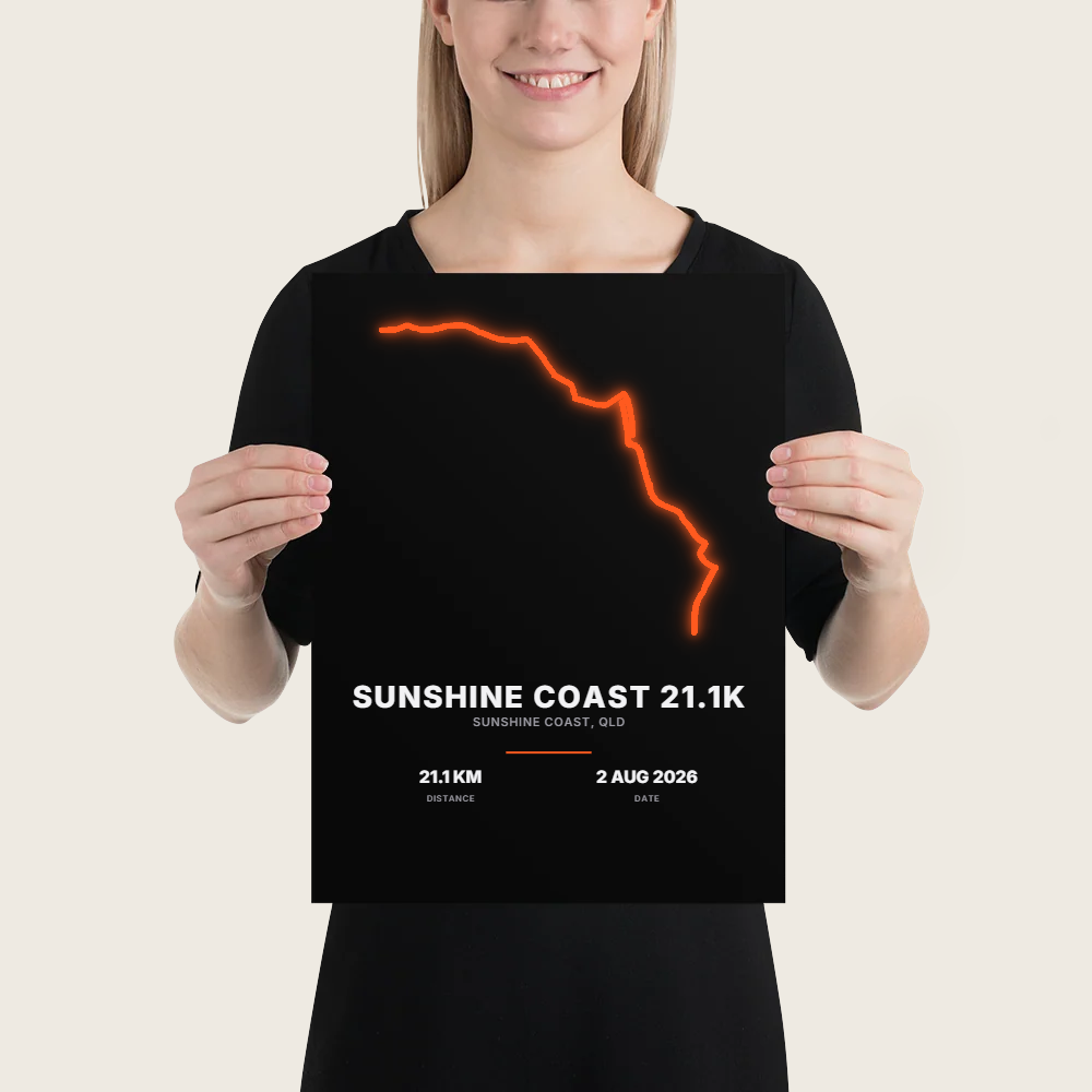 SUNSHINE COAST 21.1K Neon Poster