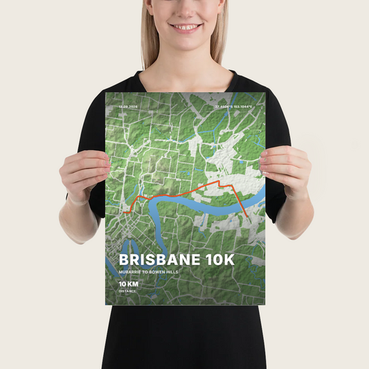Terrain — Brisbane 10K 2026 Terrain Poster