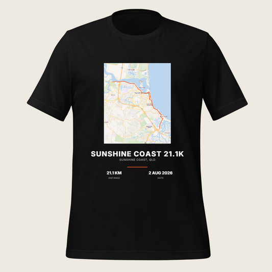 Map — SUNSHINE COAST 21.1K Map Tee