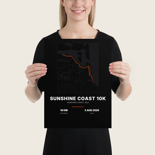 Map — SUNSHINE COAST 10K Map Poster
