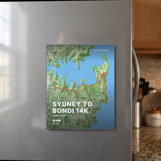 Terrain — Sydney to Bondi 14K Terrain Magnet