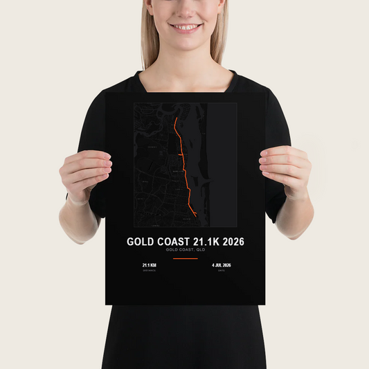 Map — Gold Coast 21.1K 2026 Poster