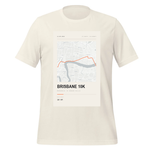 Street Map — Brisbane 10K 2026 Street Map Tee