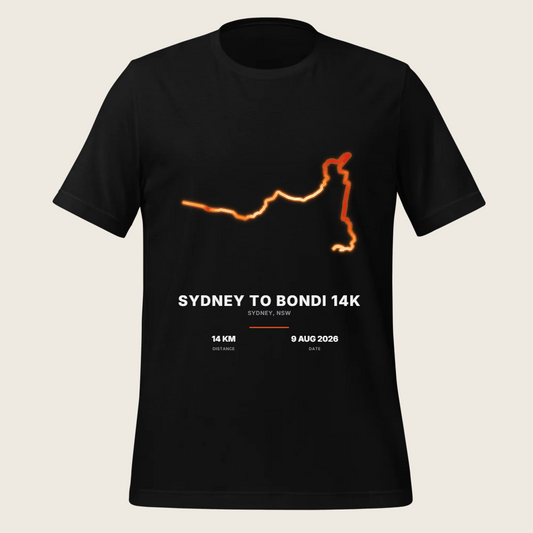 Elevation — Sydney to Bondi 14K Elevation Tee