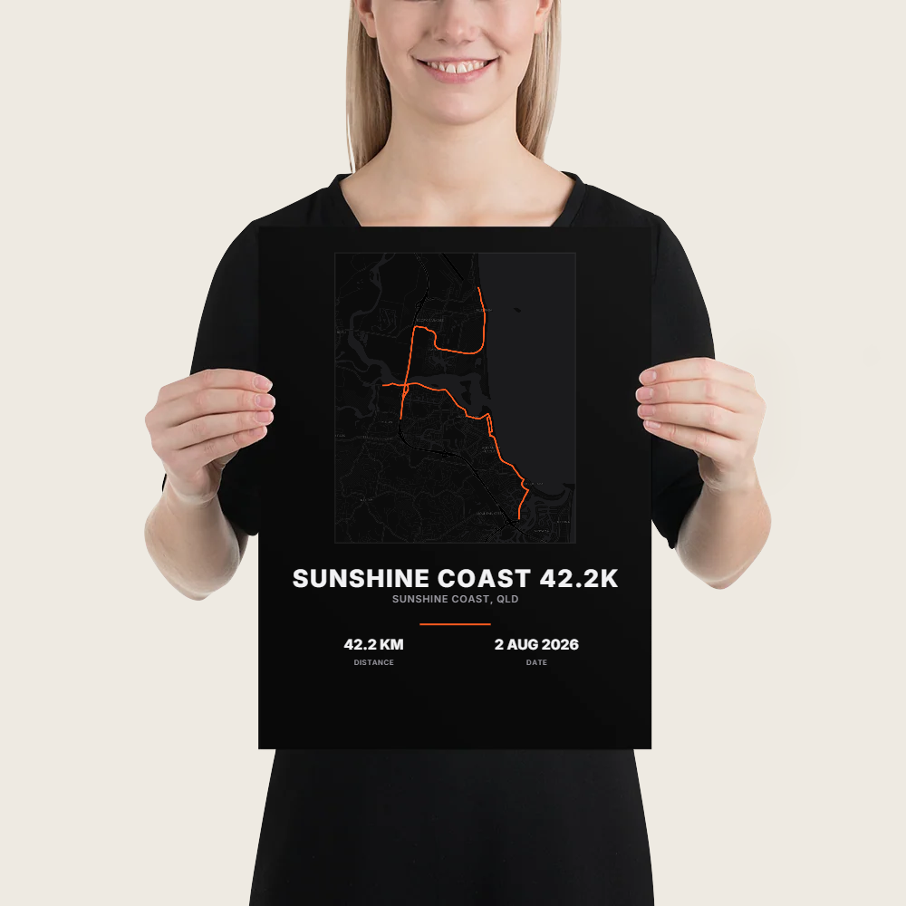Sunshine Coast 42.2K Map Poster