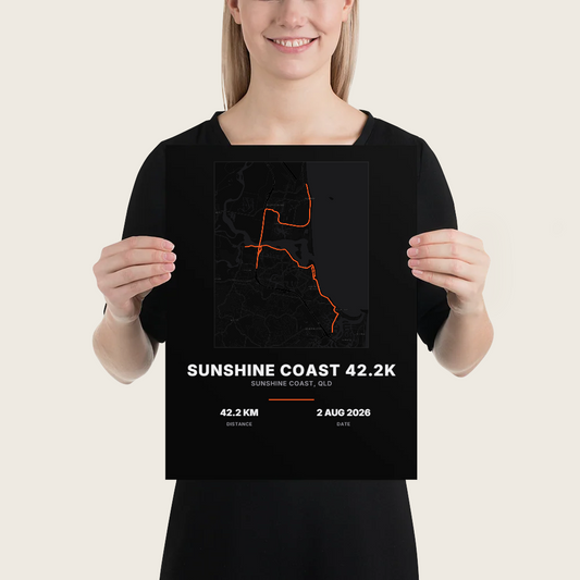 Map — Sunshine Coast 42.2K Map Poster