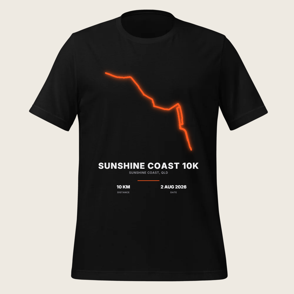 SUNSHINE COAST 10K Neon Tee