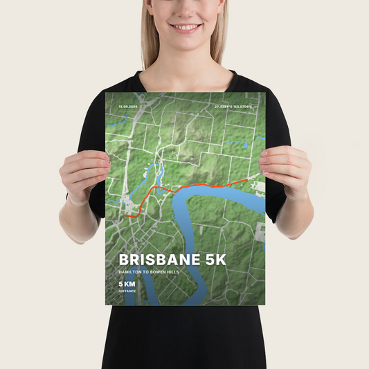 Terrain — Brisbane 5K 2026 Terrain Poster