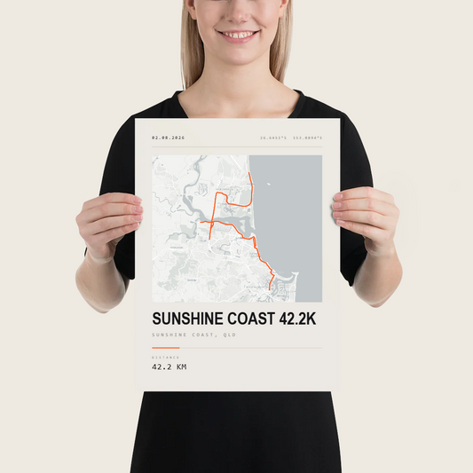 Map — Sunshine Coast 42.2K Street Map Map Poster