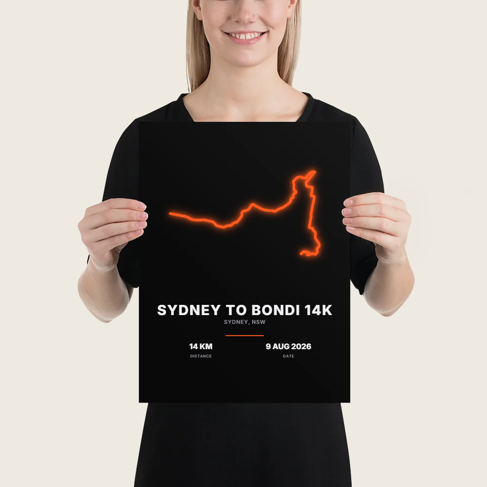 Sydney to Bondi 14K Neon Poster