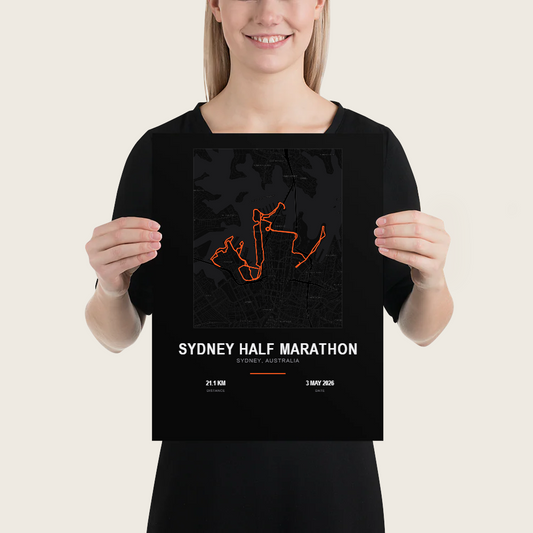 Map — Sydney Half Marathon Poster