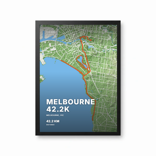 Terrain — Iconic Route Terrain Framed A4 Print