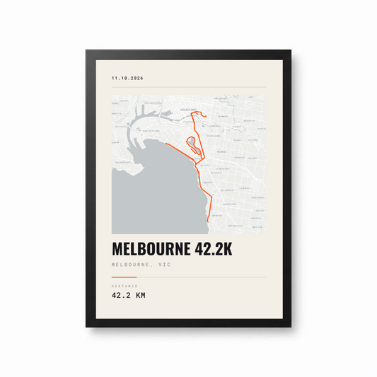 Street Map — Iconic Route Street Map Framed A4 Print