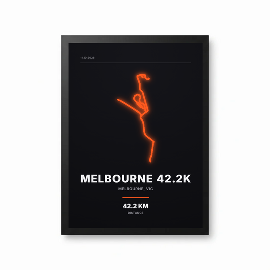 Neon — Iconic Route Neon Framed A4 Print